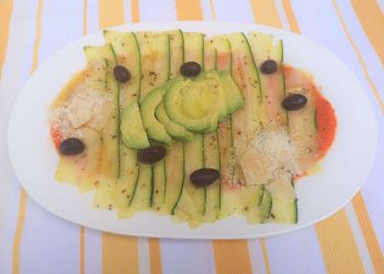 carpaccio de calabacín