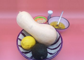 Ingredientes Carpaccio de Calabaza y Aguacate