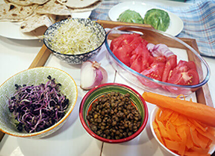 Ingredientes tacos de Heura