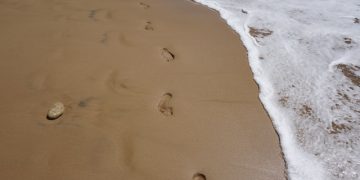 Pisadas en la arena