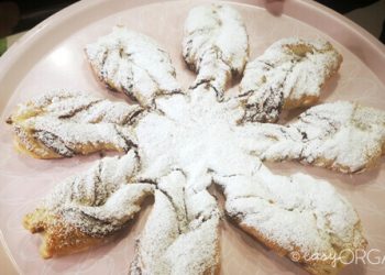 Estrella de hojaldre y chocolate