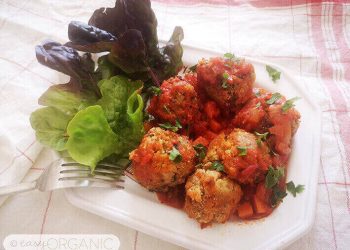 Albóndigas veganas de soja texturizada