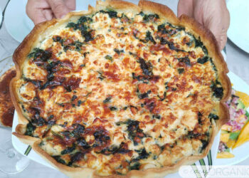 Quiche de espinacas y feta