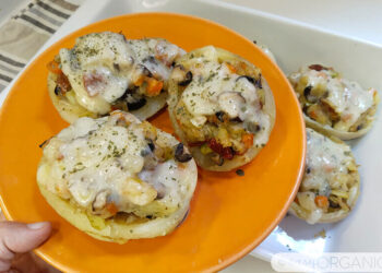 Patatas rellenas de verduras