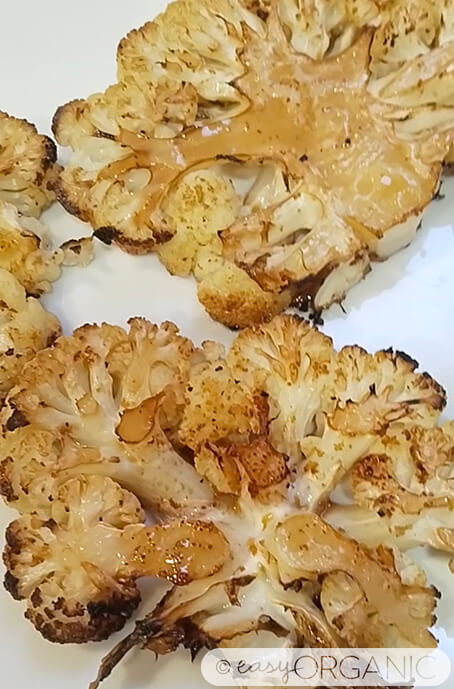 Filietes de coliflor asada