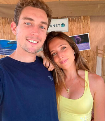 Esterri y Paula, fundadores de Fitplanet